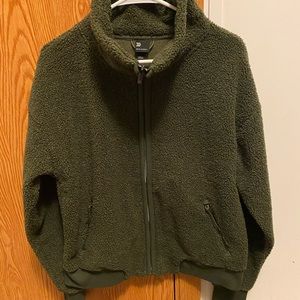 All in Motion Olive Green Fleece Jacket